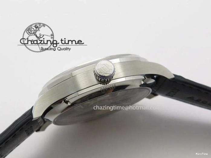 MIROTIME 0601 Breathable Portuguese Tourbillon Mystere SS TF Best Edition White Dial on Black Croc Leather Strap 7384